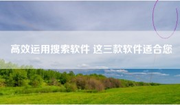 高效运用搜索软件 这三款软件适合您