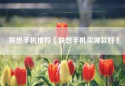 联想手机推荐（联想手机买哪款好）